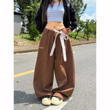 Y2K Japanese 2000s Style elastic band Wide Leg Jogger