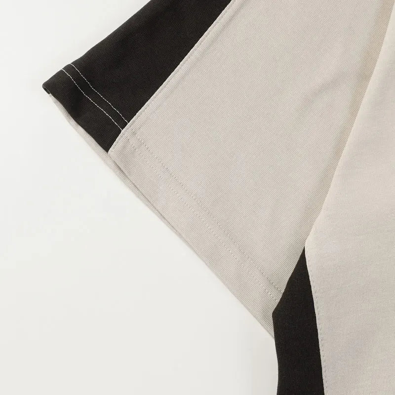 Y2K Embroidery Patchwork Sports T-shirt