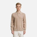 Luxury Long Sleeve Stripe Polo T-Shirt