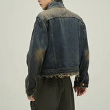 Retro Distressed Japanese Denim Jacket