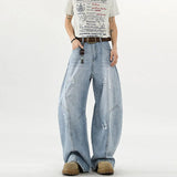 Korean Style High Street Ripped Loose Jeans