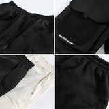 Polyester Mid-waist Solid Shorts