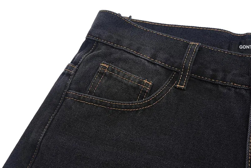 Knee Ripped Loose Jeans