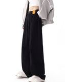 Black Loose Women's Wide Leg Jeans