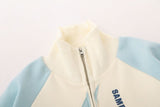 Star Embroidery Zip-up Jacket