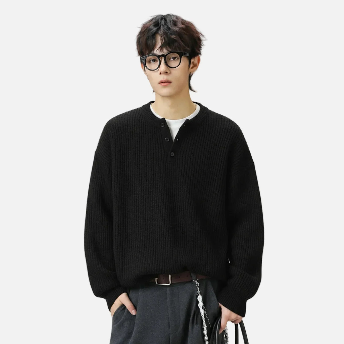 Vintage Heavyweight Knit Crewneck Sweater