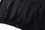 Y2K Torn Tracks Zip-up Hoodie