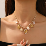 Y2K Beachy Charm Pendant Necklace