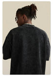 Retro Side Slit Washed T-Shirt