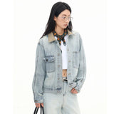 Y2K Streetwear High Quality Blue Denim Jacket