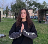 Oversized Long Sleeve Embroidered Cross T-Shirt