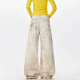 Original Laidback Look Straight Tube Wide Leg Jeans