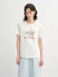 Flattering Summer Embroidered T-Shirt