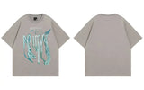 Oversized Cozy Grunge Graphic Printed T-Shirt