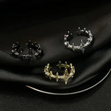 Irregular Cross Star Open Adjustable Ring