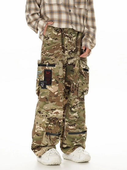 Japanese Style Versatile Camouflage Cargo Pants