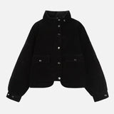 Stylish Vintage Cropped Puffer Casual Jacket