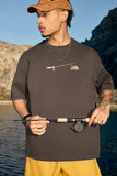 Model wearing the brown Nature's Real T-Shirt