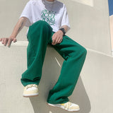 Baggy Solid Wide-leg Jeans