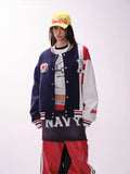 Y2K Embroidered Patchwork Baseball Varsity Jacket