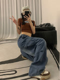 Vintage High-waist Baggy Cargo Pants