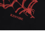 Y2K Spider Embroidery Oversized Hoodie