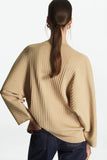 Vintage Ethereal Autumn Ribbed Long Sleeves Cardigan