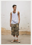 Vintage Leaf Camouflage Casual Summer Jorts