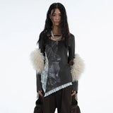 Edgy Grunge Aesthetic Tattoo Print T-Shirt