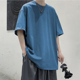 Oversized Elbow-length Sleeve Blank T-shirt