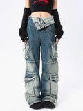 Y2k Women Baggy Cargo Jeans