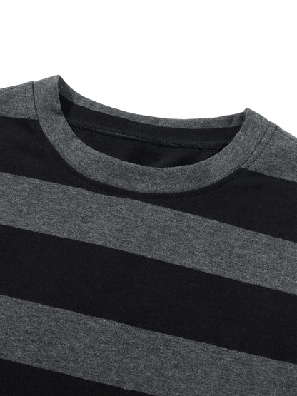 Y2K Striped Artisan's Craft T-Shirt