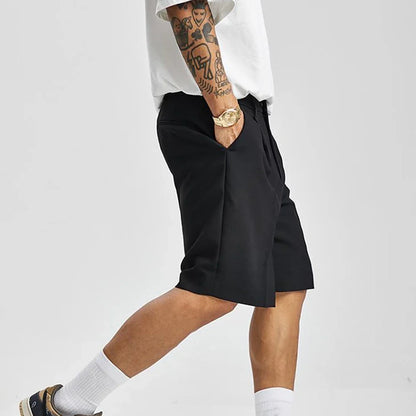 Cool Black Summer Chic Solid Short