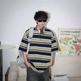 Vintage American Retro Striped T-Shirt