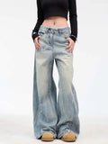 Vintage High Waist Baggy Ripped Jeans