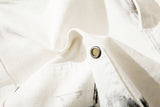 Y2K White Straight Punk Pants