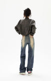 Women Vintage American Motorcycle Leather Jacket