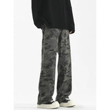 Versatile High Street Camouflage Baggy Jeans