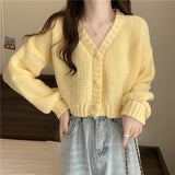 Soft Girl Knitted Button-Up Sweater