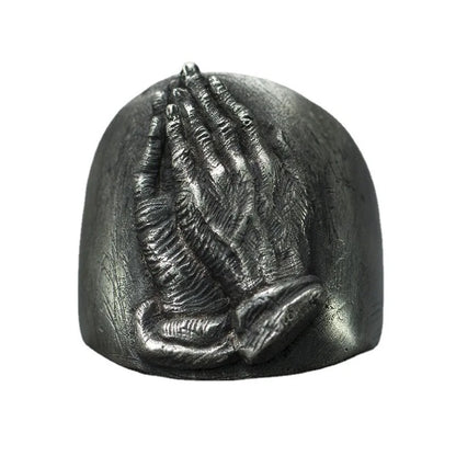 Vintage Punk Prayer Hands Finger Ring