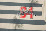 Investment Piece Striped Short Sleeve Cotton T-Shirt