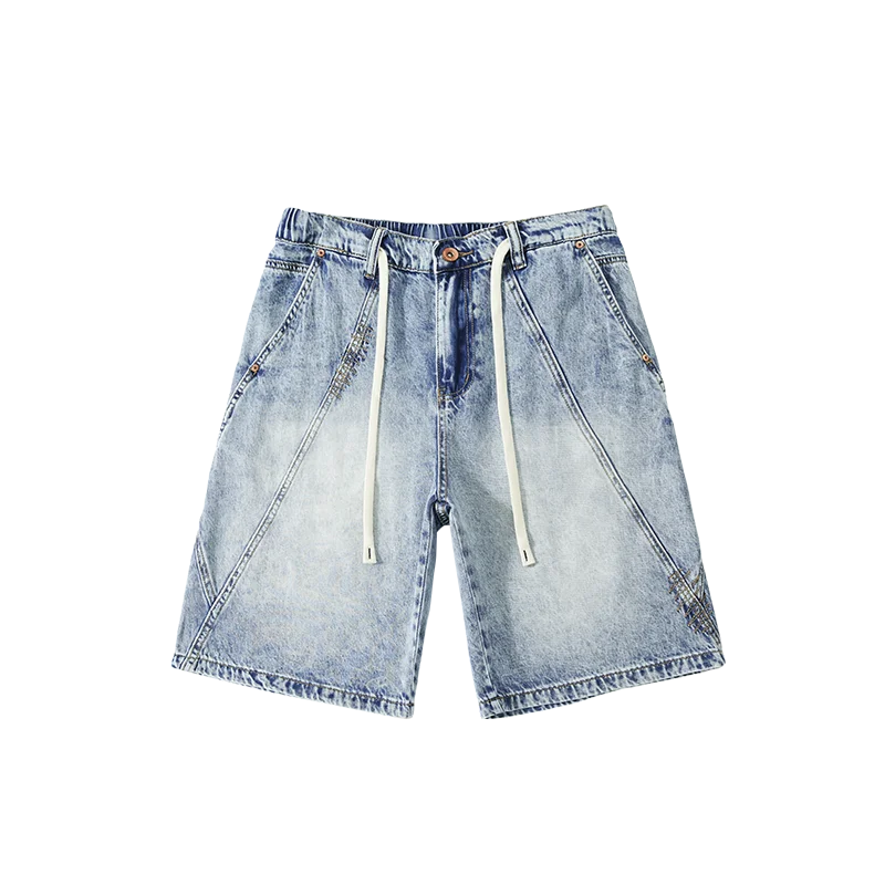 Summer Essential Lightweight Elastic Waist Denim Short