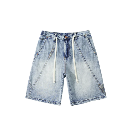 Summer Essential Lightweight Elastic Waist Denim Short