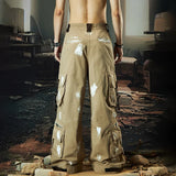 Trendy Personalized Paint Printed Cargo Pants