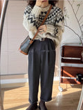 Soft Retro Fair Isle Knit Sweater