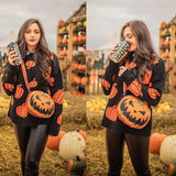 Halloween Oversized Pumpkin Sweater