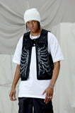 Skeleton Print Adjustable Vest
