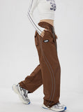 Striped Reflective Baggy Joggers