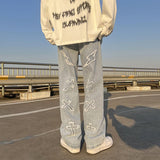 Cross Patch Denim Pants