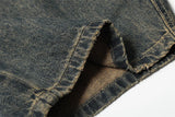Y2K Streetwear Distressed Wide Leg Denim Jeans